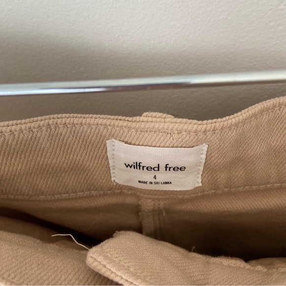 Aritzia Wilfred Free Modern Cargo Pant in Tan size 4 High Waisted Utility - Picture 5 of 9